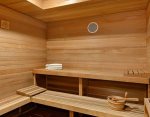 On-site dry sauna at the Spa and Wellness Center
